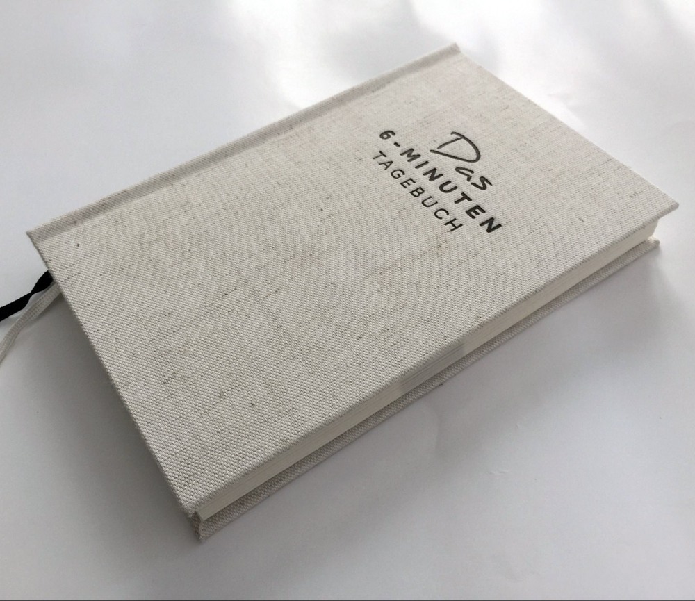 Custom A5 Hardcover Linen Daily Planner Notebook Personalized Design Thread Sewing Binding with Gift Box